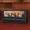 imageAutomatic Watch Winder for Rolex and Other Luxury Watches  Automatic Winder with Quiet Motor Premium Black Ostrich Leather Exterior and Soft Flexible Watch Pillows of Camel Velvet