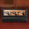 imageAutomatic Watch Winder for Rolex and Other Luxury Watches  Automatic Winder with Quiet Motor Premium Black Ostrich Leather Exterior and Soft Flexible Watch Pillows of Camel Velvet