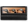 imageAutomatic Watch Winder for Rolex and Other Luxury Watches  Automatic Winder with Quiet Motor Premium Black Ostrich Leather Exterior and Soft Flexible Watch Pillows of Camel Velvet