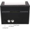 imageDouble Watch Winder for Rolex and Other Luxury Watches  Automatic Winder with Quiet Motor Premium Black Ostrich Leather Exterior and Soft Flexible Watch Pillows of Camel Velvet