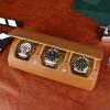 imageWatch Travel Case Watch Roll Case Box Watch Display Case brown Gray Handcrafted by Craftsmen 228 x 97 x 76 Triple epitope brown
