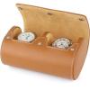 imageWatch Travel Case Watch Roll Case Box Watch Display Case brown Gray Handcrafted by Craftsmen 157 x97 x76 Two epitope brown