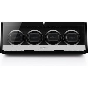 imageSilent LED Automatic Watch Winder 4 Box with Patented Bracket and Piano Paint Finish